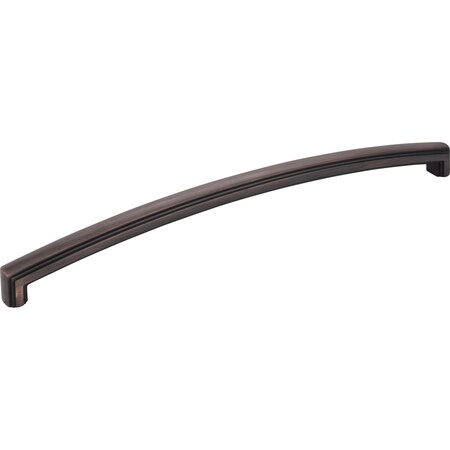 Jeffrey Alexander 12" Center-to-Center Brushed Oil Rubbed Bronze Delgado Appliance Handle 519-12DBAC